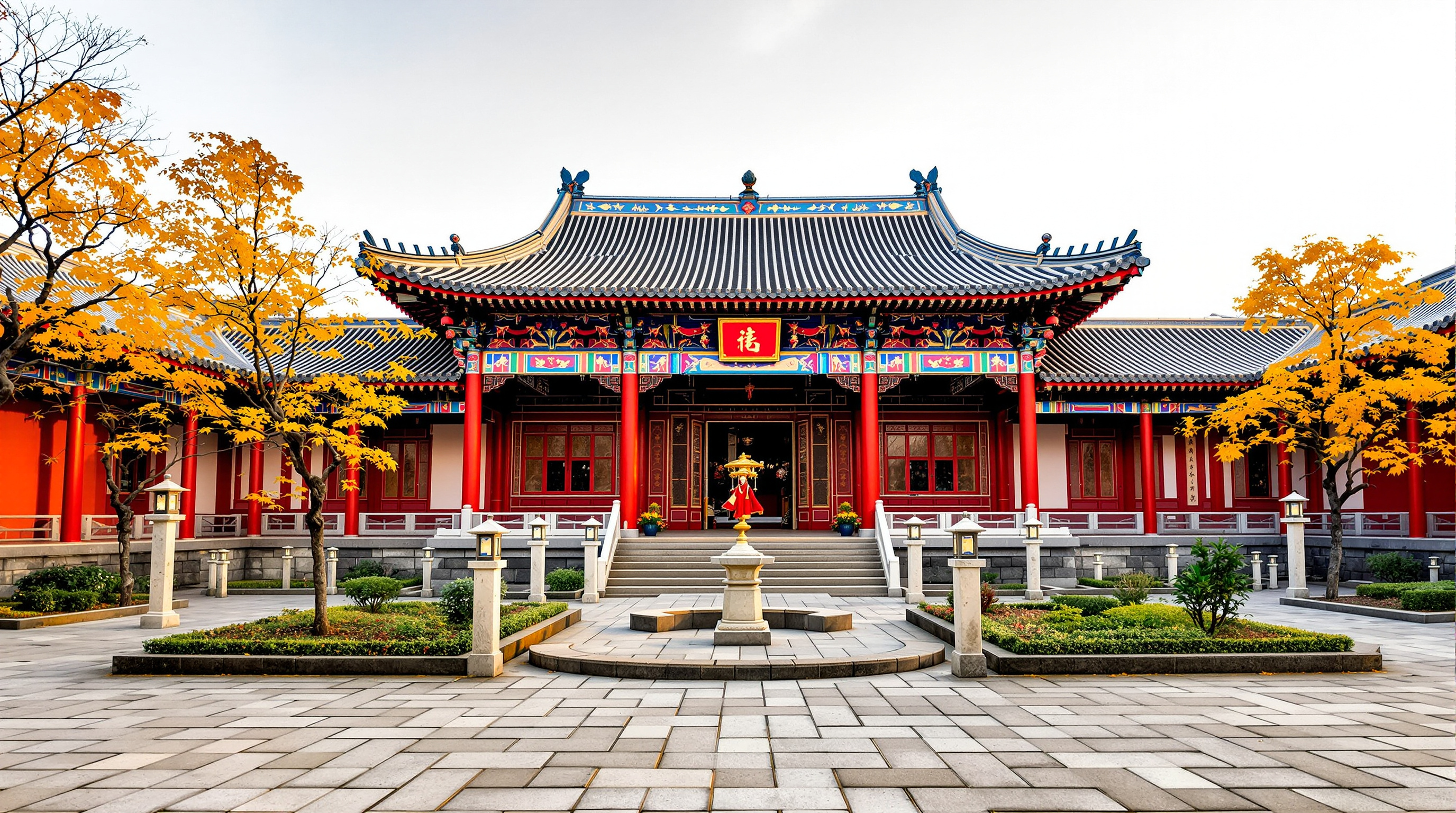 Confucian temple courtyard
